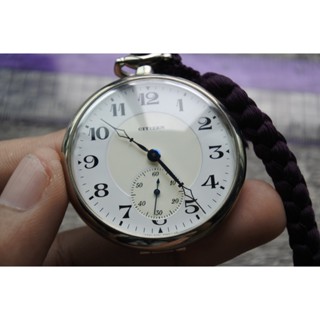 นาฬิกา Vintage มือสองญี่ปุ่น Pocket Watch นาฬิกาพก CITIZEN SILVER 925 ระบบ QUARTZ หน้าปัด41มม