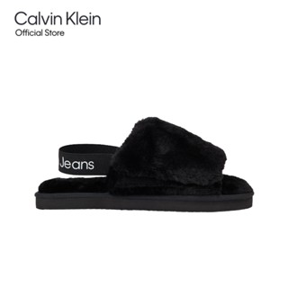 CALVIN KLEIN รองเท้าแตะผู้หญิง Lugano รุ่น YW01158 BEH - สีดำ