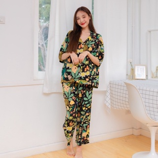 ชุดนอน Muslin pajamas [ โค้ด MUSSEP130 ลด 130 ฿]ผ้าเยื่อไผ่ (รุ่น G330,G331,G332,G333, A330, A331, A332,A333)