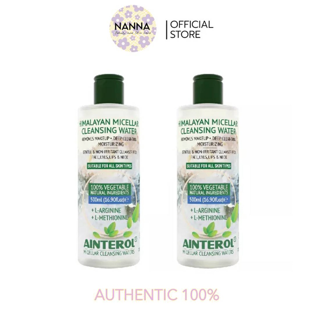 แท้💯 500 ML. Ainterol Himalayan Micellar Cleansing Water ไอยน์เตโรล หิมาลายัน ไมเซลล่า คลีนซิ่ง วอเต