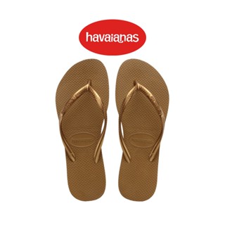 Havaianas รองเท้าแตะผู้หญิง Slim Flip Flops - Bronze รุ่น 40000301856BRXX (รองเท้าแตะ รองเท้าผู้หญิง รองเท้าแตะหญิง)