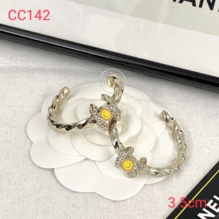 ต่างหู ตุ้มหู CC พร้อมส่ง ถูกที่สุด!!งานดีสุด!!CC142