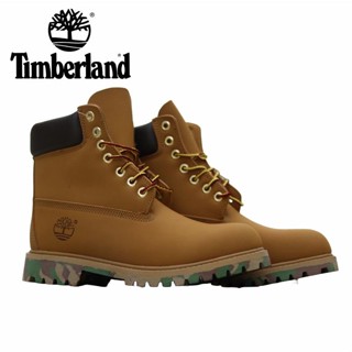 Timberland Nubuck รองเท้าบูทหนัง ข้อสูง สีเหลือง สไตล์คลาสสิก กันความเมื่อยล้า เหมาะกับใส่กลางแจ้ง ไซซ์ 36-46