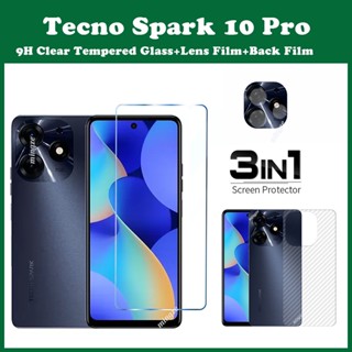 Tecno Spark 10 Pro กระจกนิรภัย สําหรับ Tecno Spark Go 2023 8P 8C ป้องกันหน้าจอ ฟิล์มป้องกันกล้อง