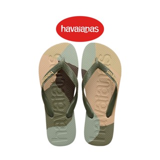 Havaianas รองเท้าผู้ชาย LOGOMANIA MULTICOLOR GREEN รุ่น 41475260869GNXX (รองเท้าแตะ รองเท้าแตะชาย รองเท้าหนีบ)