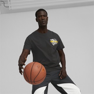 PUMA BASKETBALL - เสื้อยืดบาสเกตบอลผู้ชาย Showcase สีดำ - APP - 53923601