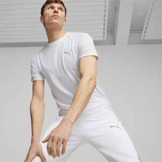 PUMA BASICS - เสื้อยืดผู้ชาย EVOSTRIPE สีขาว - APP - 67592802