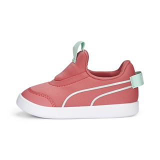 PUMA KIDS - รองเท้าเด็กเล็ก Courtflex v2 Slip-On Babies Trainers สีชมพู - FTW - 37485914