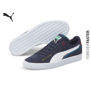 PUMA PRIME/SELECT - รองเท้าบาสเก็ตบอล Suede Displaced สีฟ้า - FTW - 38287504