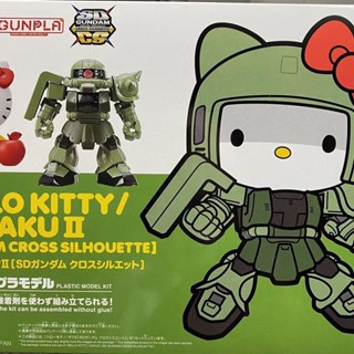 ✎Bandai sd Gundam ประกอบรุ่น Q รุ่น SDEX Hello Kitty รุ่นร่วม Hello Kitty Zaku 2