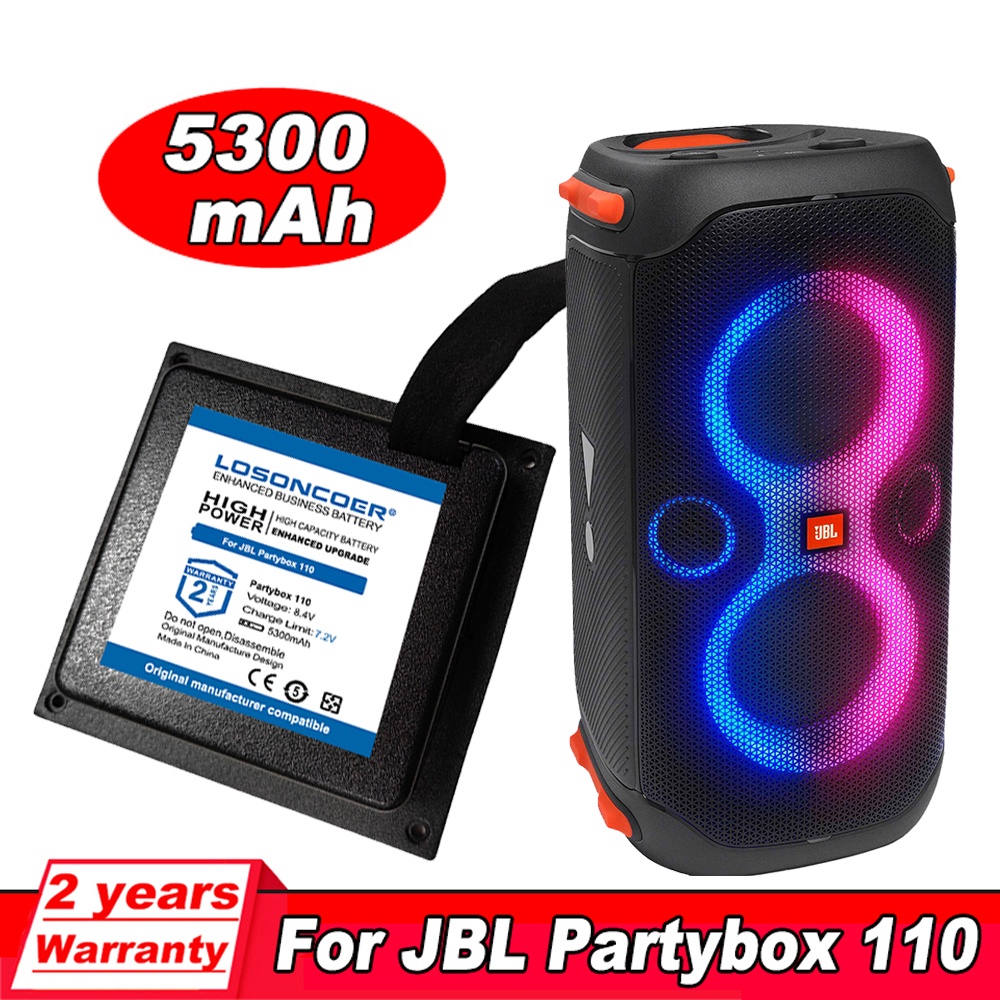 LOSONCOER 5300มิลลิแอมป์ชั่วโมงสำหรับ JBL PartyBox 110 JBLPARTYBOX110AM ลำโพงแบตเตอรี่ (ไม่พอดี PartyBox 100)