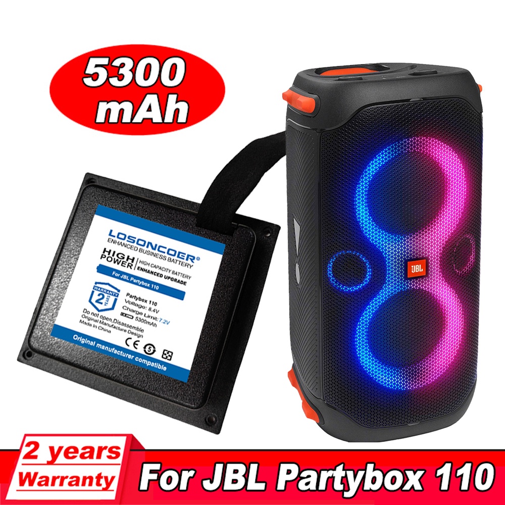 LOSONCOER 5300มิลลิแอมป์ชั่วโมงสำหรับ JBL PartyBox 110 JBLPARTYBOX110AM ลำโพงแบตเตอรี่ (ไม่พอดี Part