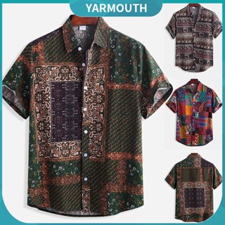 Yyr_เสื้อเชิ้ตชายหาด กระดุมปิด