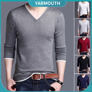 Yyr_ เสื้อกันหนาว แขนยาว สําหรับผู้ชาย