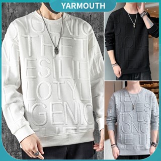 Yyr_ เสื้อกันหนาว แขนยาว สําหรับผู้ชาย