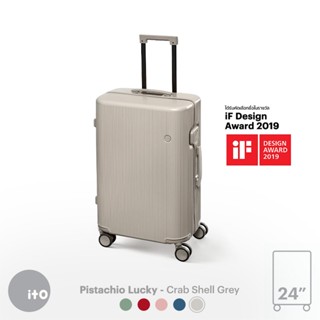 ITO Pistachio Lucky 24 - กระเป๋าเดินทาง 24 นิ้ว Hard Case Luggage น้ำหนักเบา ระบบล็อกใส่รหัส มาตรฐาน TSA (ล้อลาก)