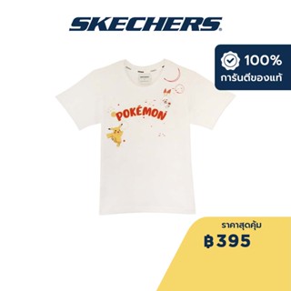 Skechers สเก็ตเชอร์ส เสื้อยืดแขนสั้นเด็ก Kids CNY Pokémon Short Sleeve Tee - SL23Q1K024-0019