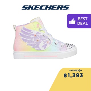 Skechers สเก็ตเชอร์ส รองเท้าเด็กผู้หญิง รองเท้าผ้าใบ Girls Twinkle Toes Twinkle Sparks Wing Charm Shoes - 314785L-LVMT Lights, Medial Zipper, On/Off Button, Thematic, Twinkle Toes