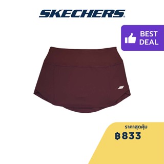 Skechers สเก็ตเชอร์ส กางเกงกระโปรงผู้หญิง Women Performance Running Skort - SP22Q4W355-WINE