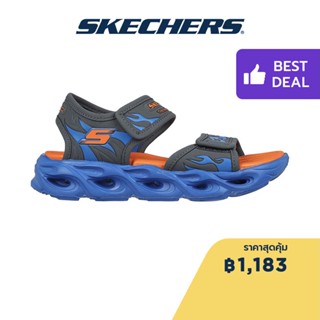 Skechers สเก็ตเชอร์ส รองเท้าแตะเด็กผู้ชาย Boys S-Lights Thermo-Splash Heat Tide Sandals - 400102L-CCBL Lights, Lightweight