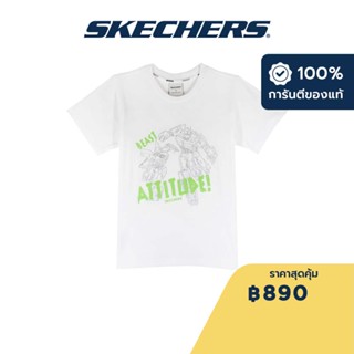 Skechers สเก็ตเชอร์ส เสื้อยืดแขนสั้นเด็ก Kids Transformers Short Sleeve Tee - SL223K243-00GK