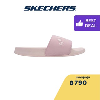 Skechers สเก็ตเชอร์ส รองเท้าแตะผู้หญิง Women Cali Side Lines 2.0 Quikslide Walking Slides - 8730086-LTPK