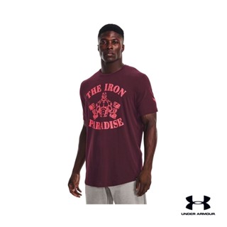 Under Armour UA Mens Project Rock Short Sleeve เสื้อออกกำลังกายแขนสั้น เทรนนิ่ง สำหรับผู้ชาย