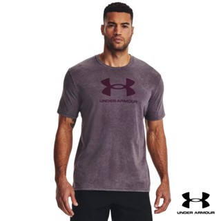 Under Armour UA Mens Wash Tonal Sportstyle Short Sleeve อันเดอร์ อาร์เมอร์ เสื้อออกกำลังกายสำหรับเทรนนิ่ง สำหรับผู้ชาย