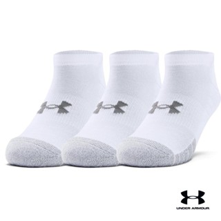 Under Armour UA Adult HeatGear® No Show Socks 3-Pack อันเดอร์ อาร์เมอร์ Accessoryสำหรับทุกเพศ รุ่น No Show Socks 3-Pack