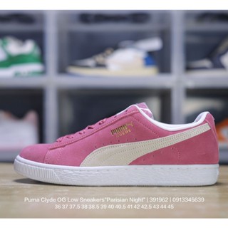 Puma Clyde OG รองเท้าผ้าใบลําลอง ข้อสั้น สีทอง สไตล์ปารีส เรโทร เหมาะกับการเล่นกีฬา