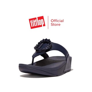 FITFLOP LULU CRYSTAL-CIRCLET LEATHER รองเท้าแตะแบบหูหนีบผู้หญิง รุ่น FS7-399 สี MIDNIGHT NAVY