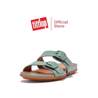 FITFLOP GRACIE RUBBER-BUCKLE รองเท้าแตะแบบสวมผู้หญิง รุ่น FV1-925 สี COOL BLUE