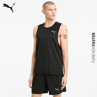 PUMA RUNNING - เสื้อกล้ามวิ่งผู้ชาย Favorite Mens Running Singlet สีดำ - APP - 52020701