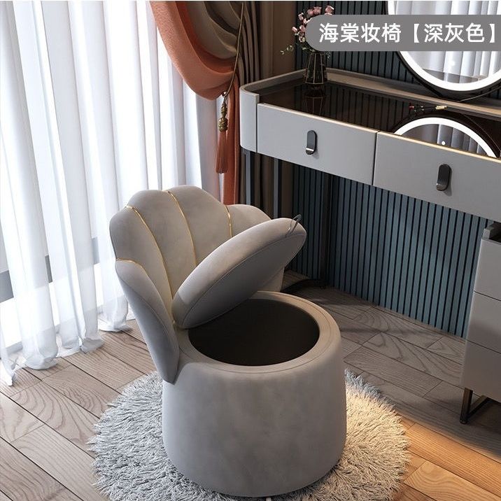 ♘ ☊หรูหราอินเทอร์เน็ตคนดังแต่งหน้าเก้าอี้บ้านขี้เกียจห้องนอนพนักพิงเก้าอี้Dressingสตูลเล็บเก็บสตูลสตูล