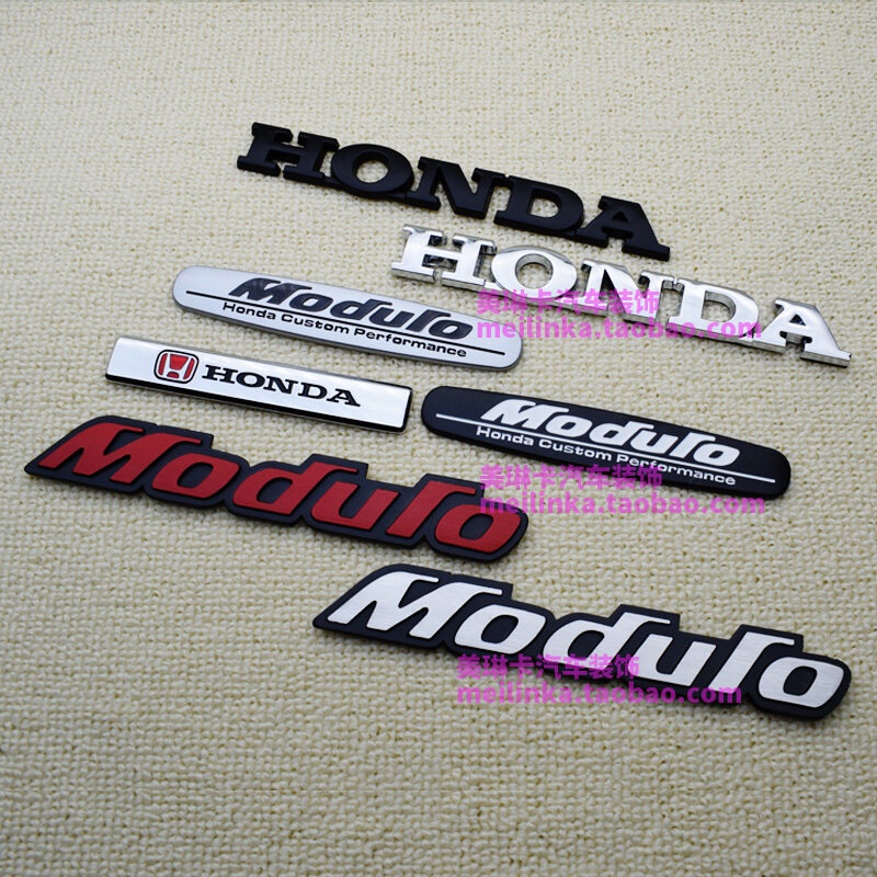 ✹ สติกเกอร์ติดรถเหมาะสำหรับ Honda Civic Modulo Civic CRV Accord Fit สติกเกอร์ติดท้ายโลโก้ด้านข้าง Honda มีเอกลักษณ์ส่วนต