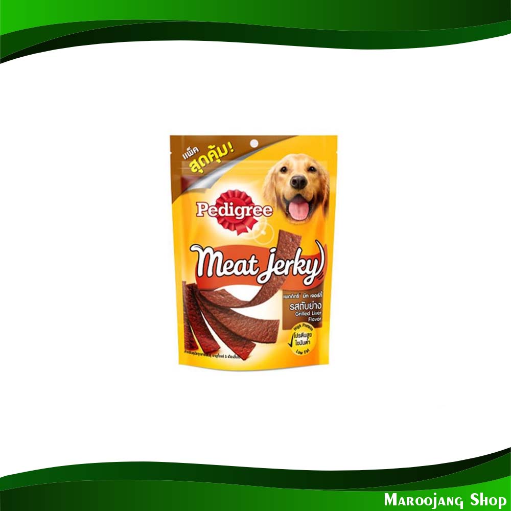 ขนมสุนัข มีทเจอร์กี้ รสตับย่าง เพดดิกรี 300 กรัม Dog Treats Meat Jerky Grilled Liver Flavor Pedigree