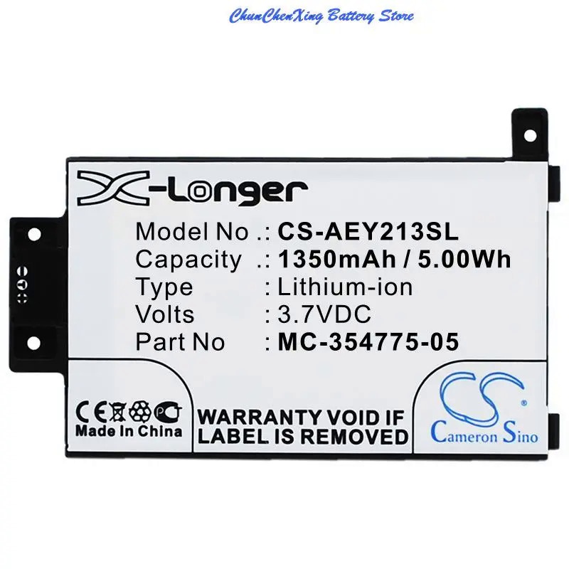 SAYD OrangeYu 1350mAh Battery 58-000049, MC-354775-05, S13-R1-D for Amazo n DP75SDI, Kindle Paperwhi