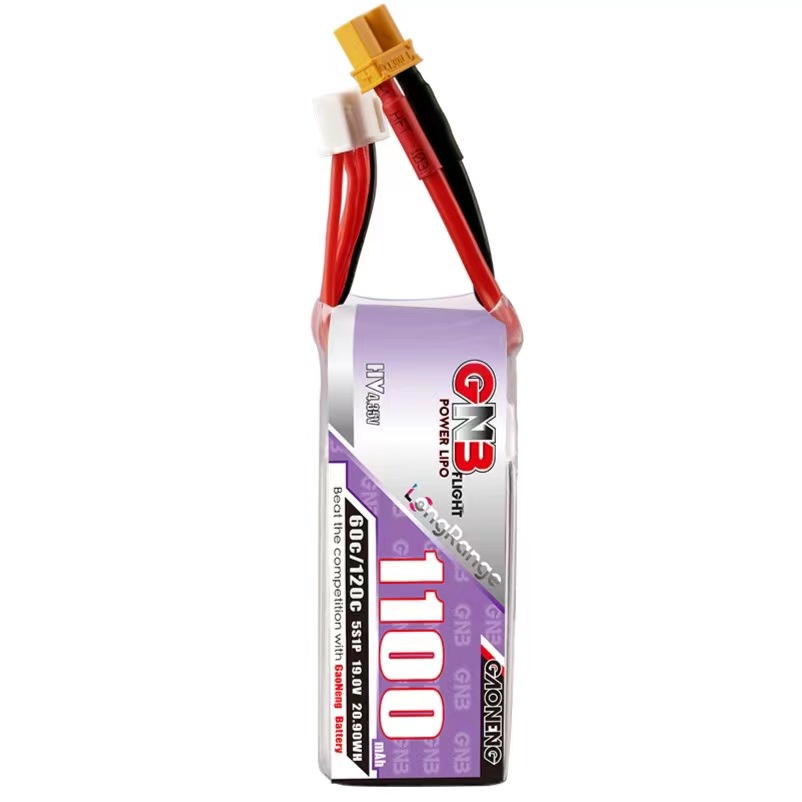 ✫GAONENG GNB 1100MAH 19.0V HV 5S 60C 120C XT30 LiPo Battery Long Range Drone FPV