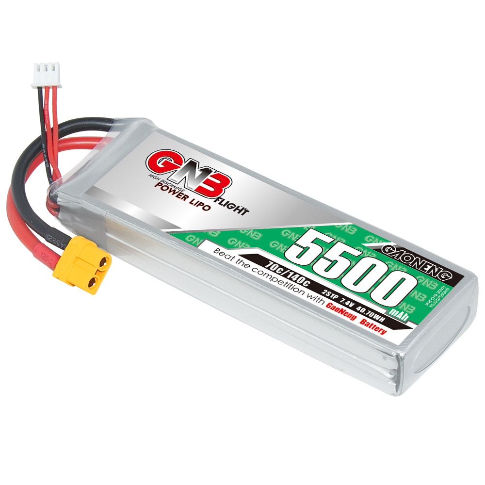 ✲GNB GAONENG 5500mah 2S 7.4V 70C 140C XT60 RC Air Drone LiPo battery High Discharge C rating Performance helicopter