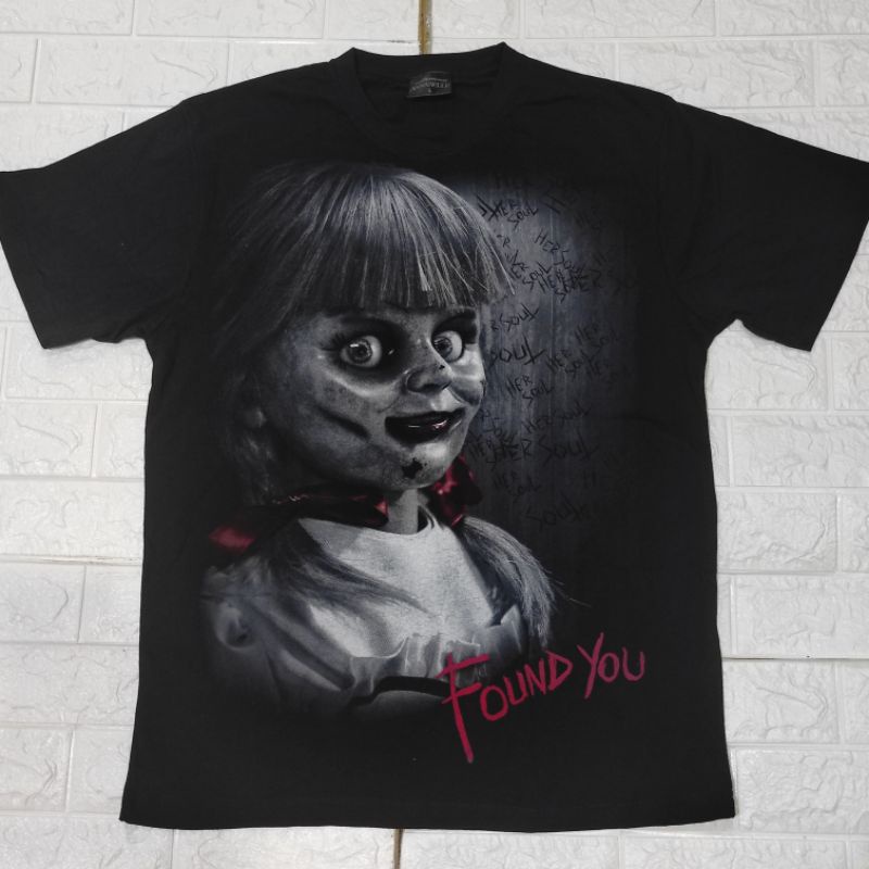 เสื้อยืด หนังภาพยนตร์เรื่อง Annabelle สกรีนใหญ่มาก สวยมากตัวนี้