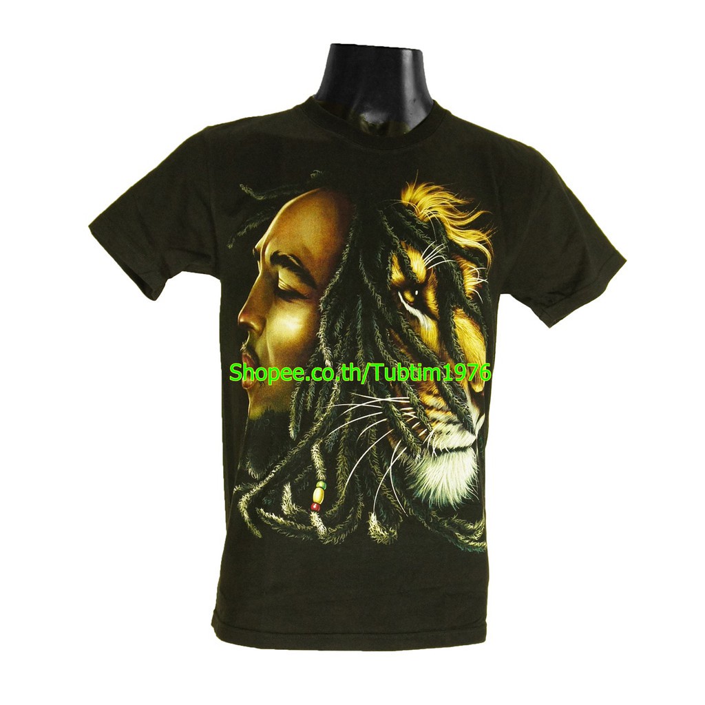 เสื้อวง Bob Marley วงร็อค เมทัล สากล วินเทจ บ็อบ มาร์เลย์ TDB6033