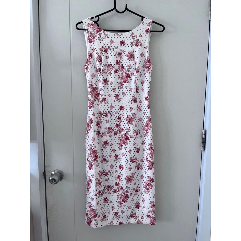 [New] CPS Chaps Floral Dress ลายดอกสีส้ม size XS