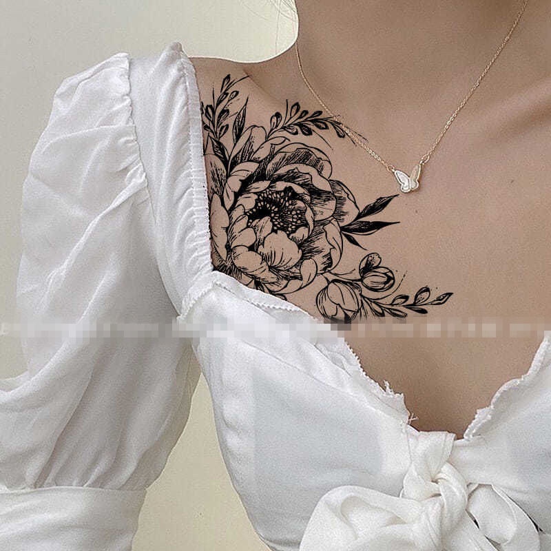 ♂Ukiyoe Herbal Semi-Permanent Juice Tattoo สติ๊กเกอร์