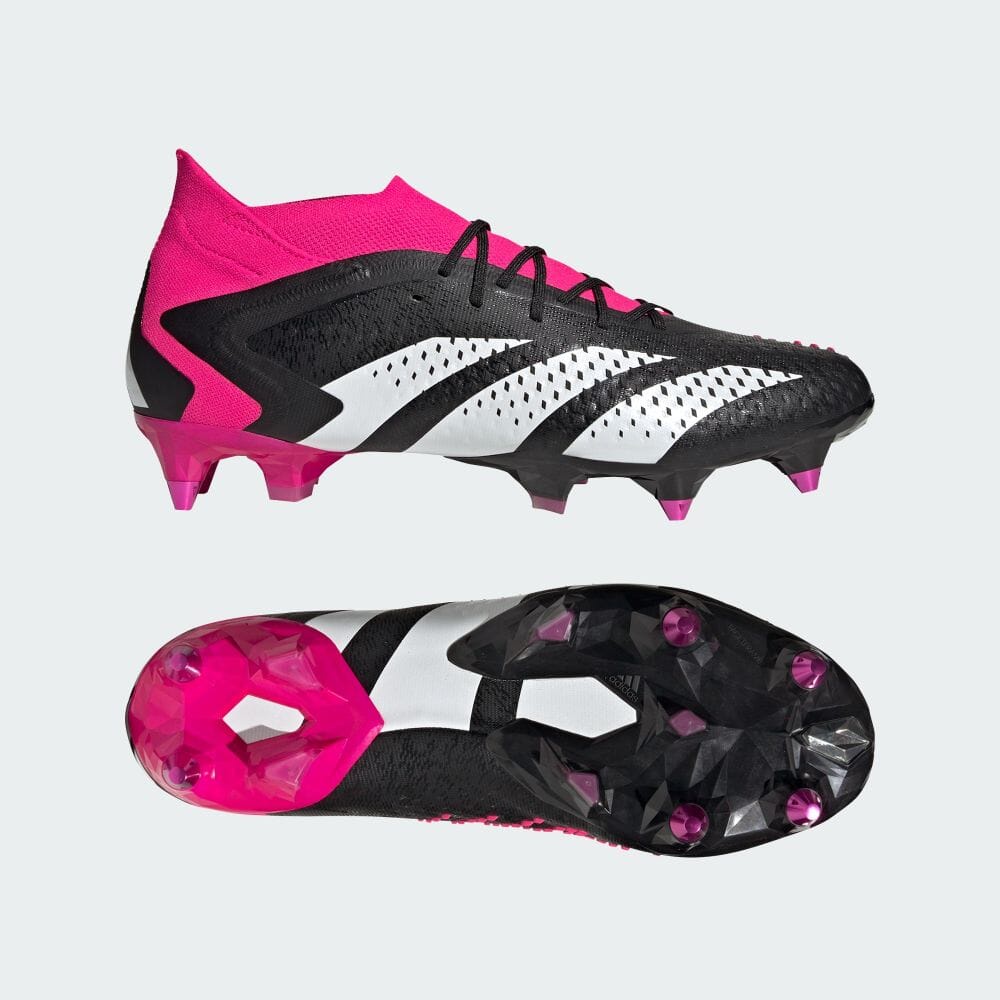 Adidas รองเท้าฟุตบอล พื้นหญ้าธรรมชาติ Predator Accuracy.1 Sg Core สีดํา สําหรับผู้ชาย และผู้หญิง Gw4578
