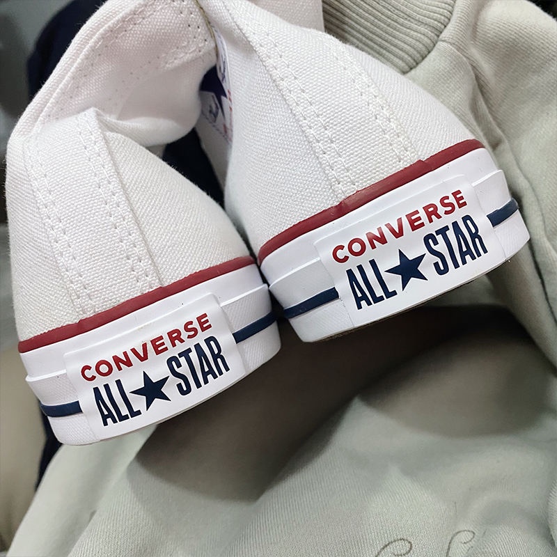 ◑Converse AllStar รองเท้าผ้าใบ classic high-top ของแท้สำหรับผู้ชายและผู้หญิง 101010 101009