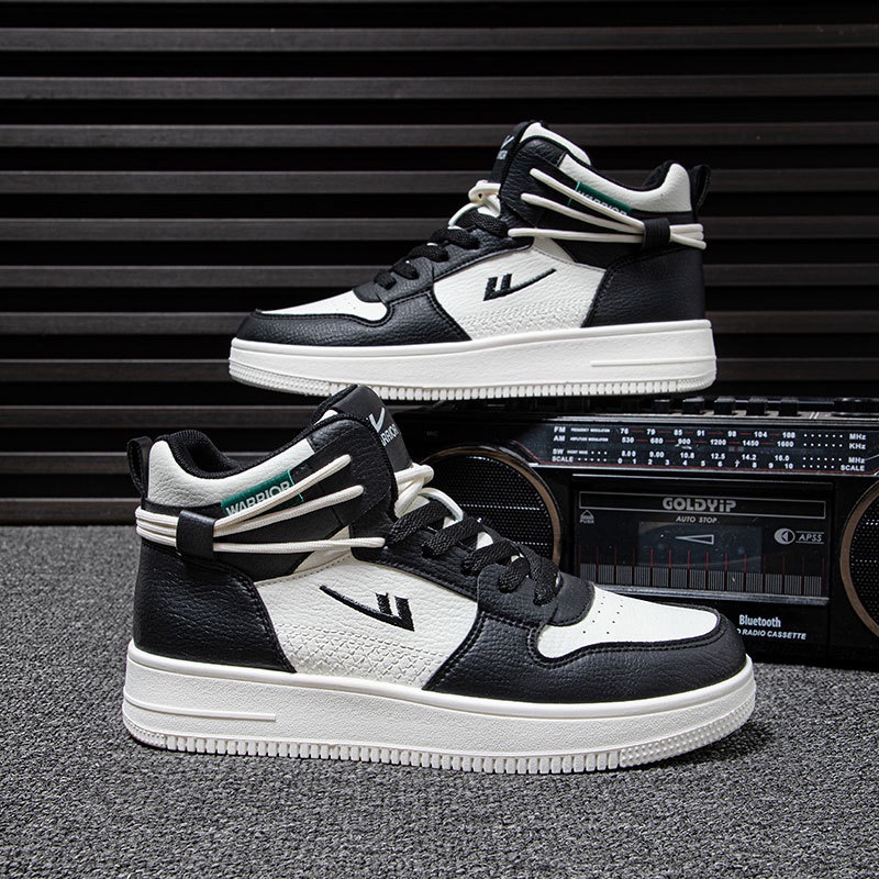 Warrior High-Top Shoes Men's Shoes Autumn and Winter New Korean Style Trendy Versatile Casual Shoes 