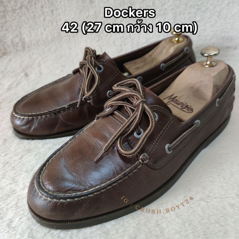 รองเท้าหนังหุ้มส้น สีน้ำตาล Dockers / 42 (27 cm กว้าง 10 cm)