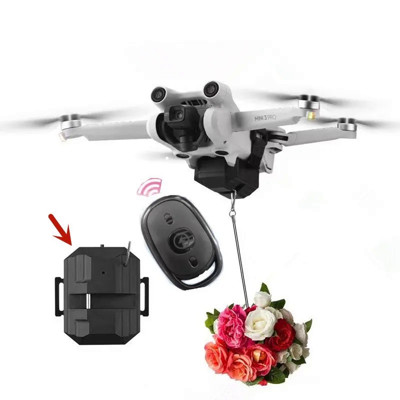 Drone Dropping System Payload Delivery Thrower Air Dropper Device For DJI Mini 3 Pro Mavic Air 2/2S 