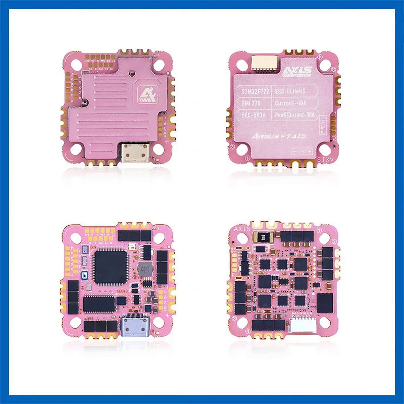 Axisflying Argus F7 AIO F722 40A พร้อมเปลือกอลูมิเนียมสำหรับ Cinewhoops FPV Racing Drone Freestyle