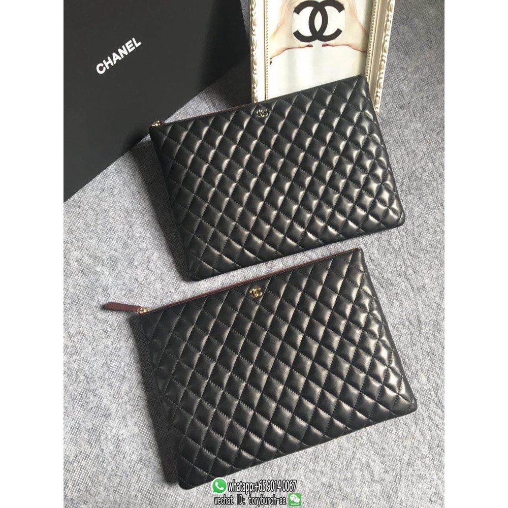 caviar Chanel quilted business document case cosmetic smartphone clutch pouch socialite party clutch